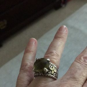Barbara Bixby olive quartz ring